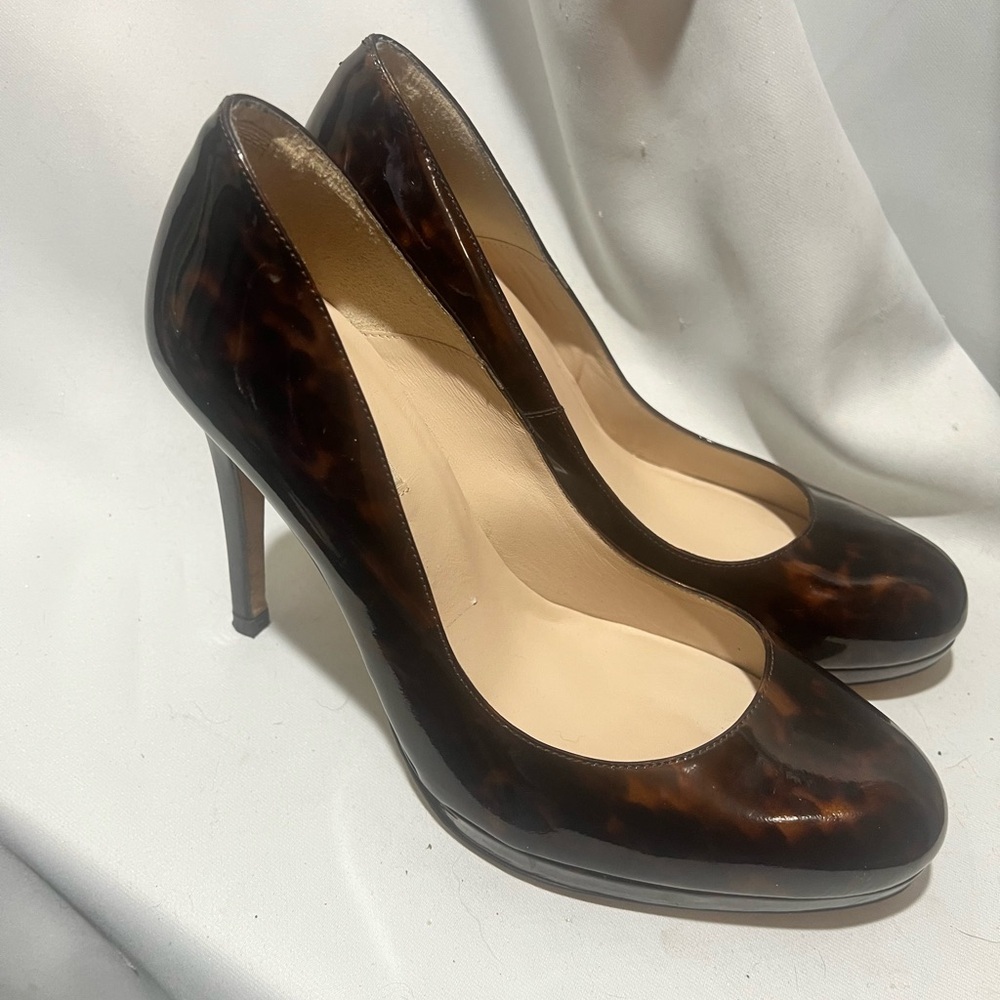 LK Bennett Sledge Tortoiseshell Heels size 40 - Picture 2 of 9